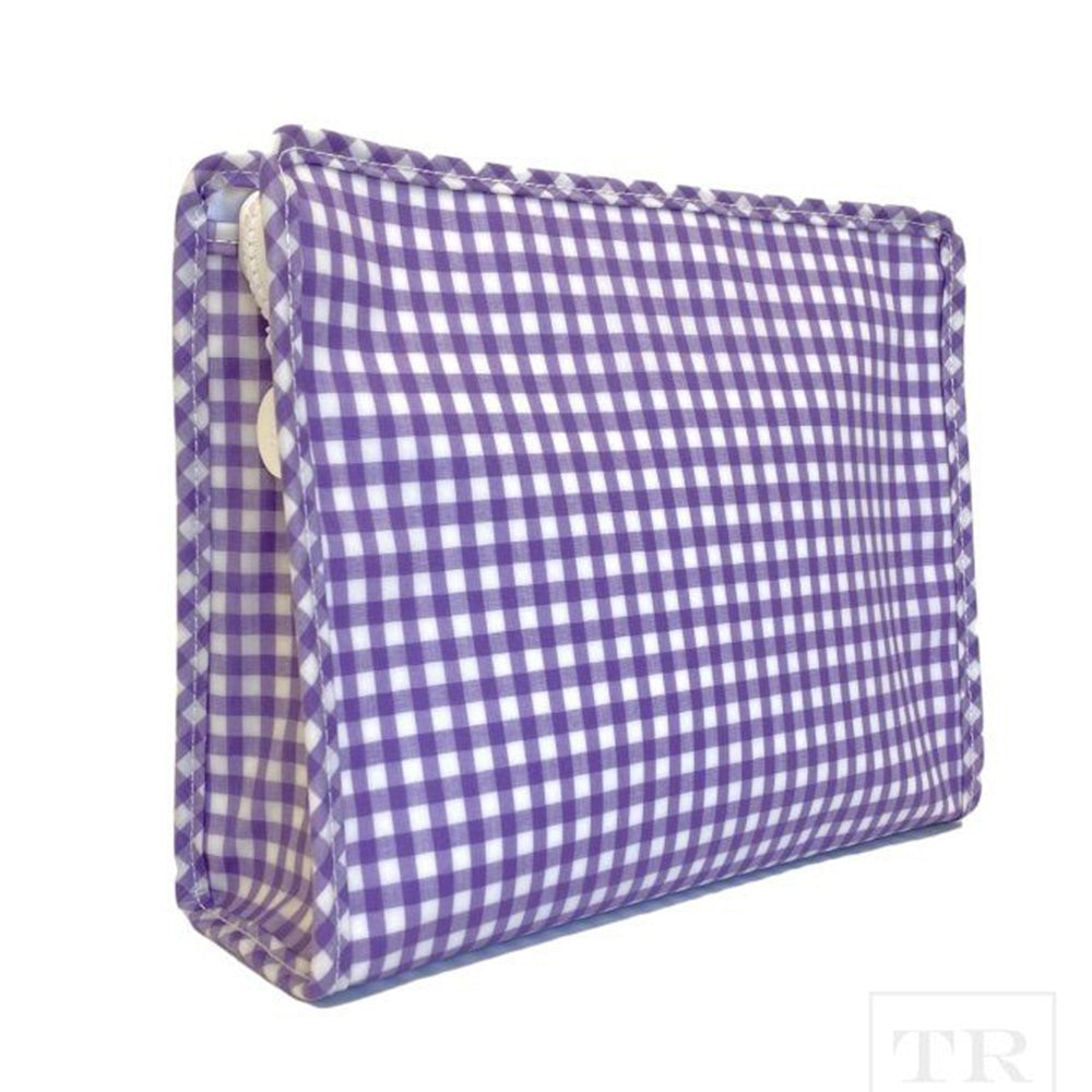 Lavender Gingham Roadie Bag by TRVL design - Lyla's: Clothing, Decor & More - Plano Boutique