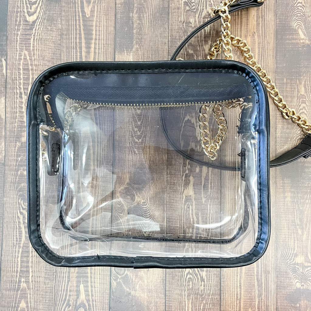 Black Clear Crossbody Handbag - Lyla's: Clothing, Decor & More - Plano Boutique