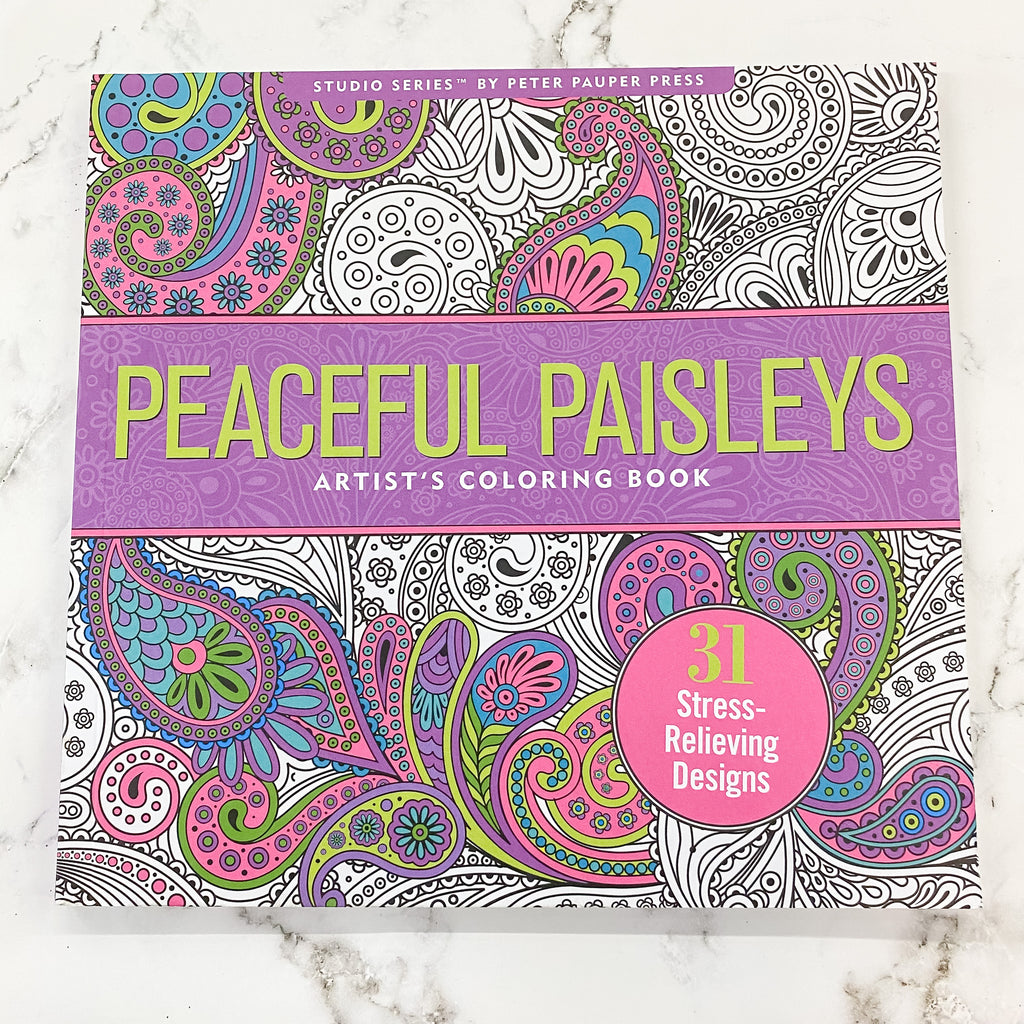 Peaceful Paisleys Coloring Book - Lyla's: Clothing, Decor & More - Plano Boutique