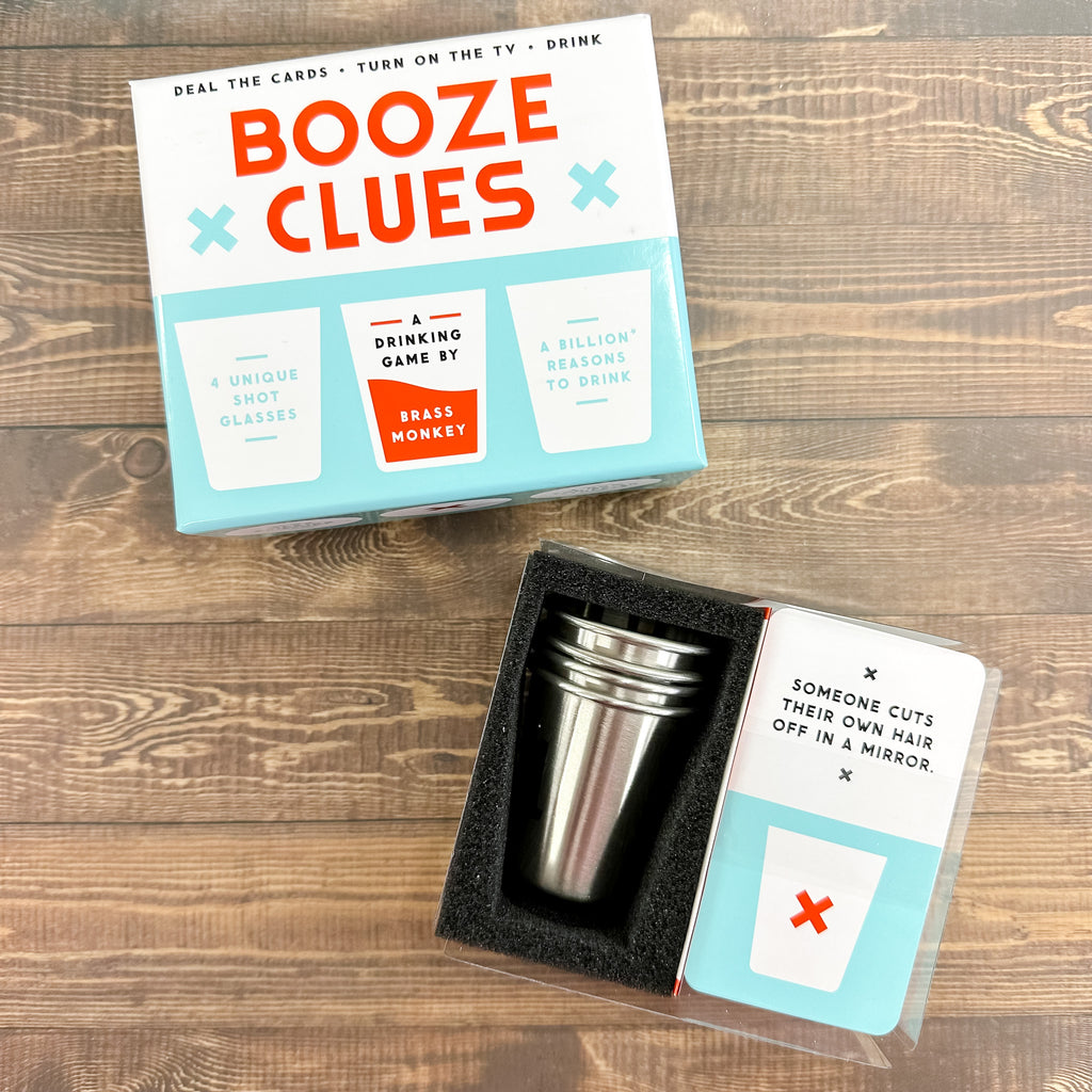 Booze Clues Drinking Game Set - Lyla's: Clothing, Decor & More - Plano Boutique