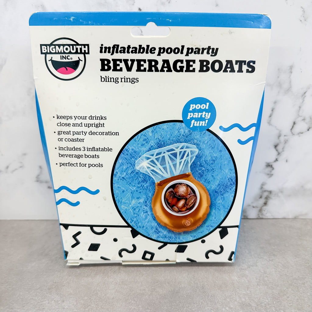 Bling Ring Beverage Boats (3-Pack) - Lyla's: Clothing, Decor & More - Plano Boutique
