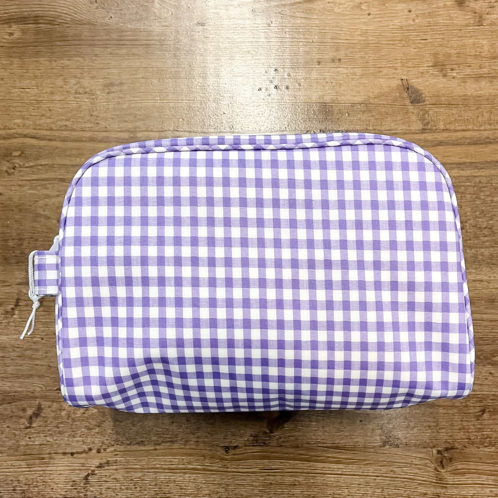 Lavender Gingham Stowaway by TRVL design - Lyla's: Clothing, Decor & More - Plano Boutique