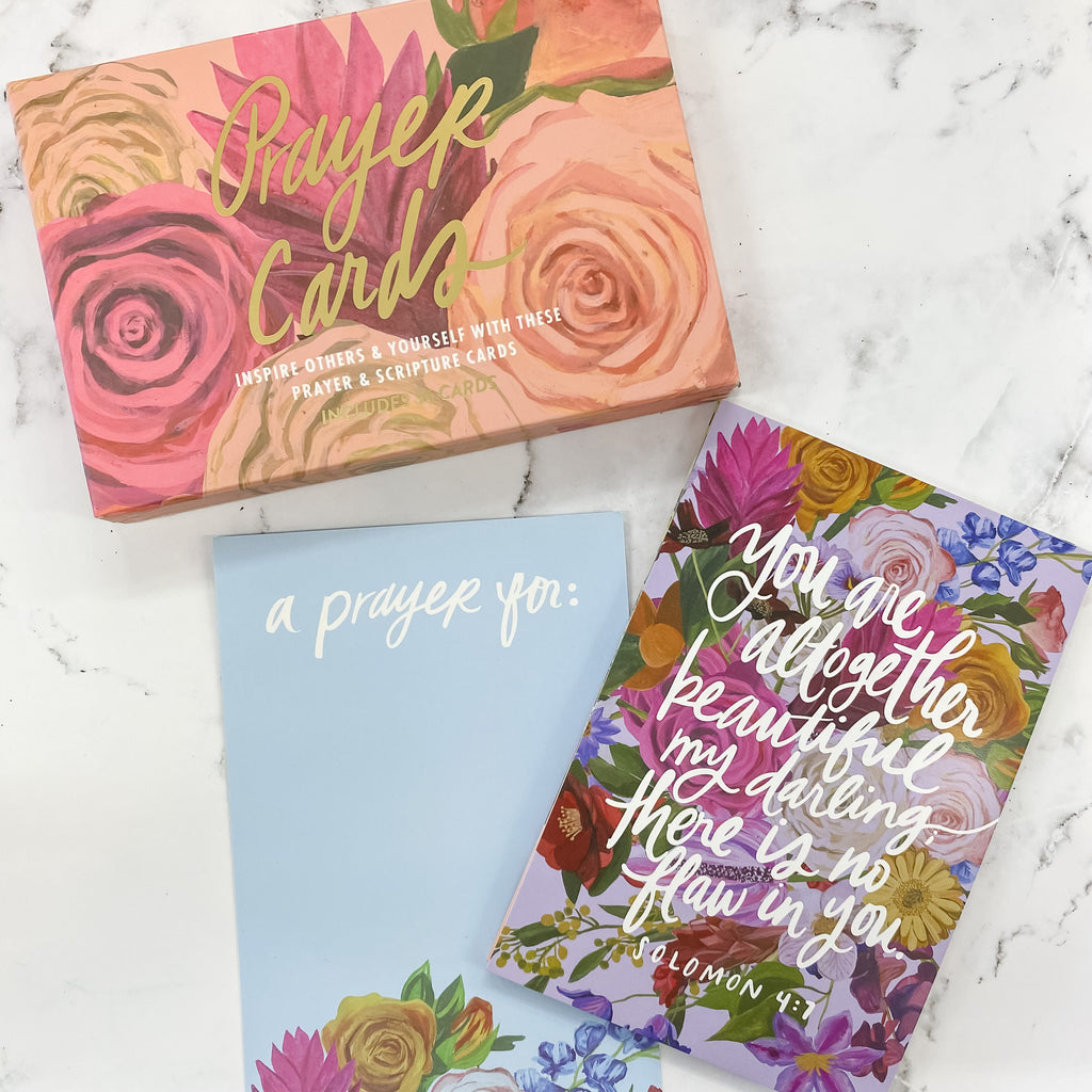Thimble Press Prayer Cards Floral - Lyla's: Clothing, Decor & More - Plano Boutique