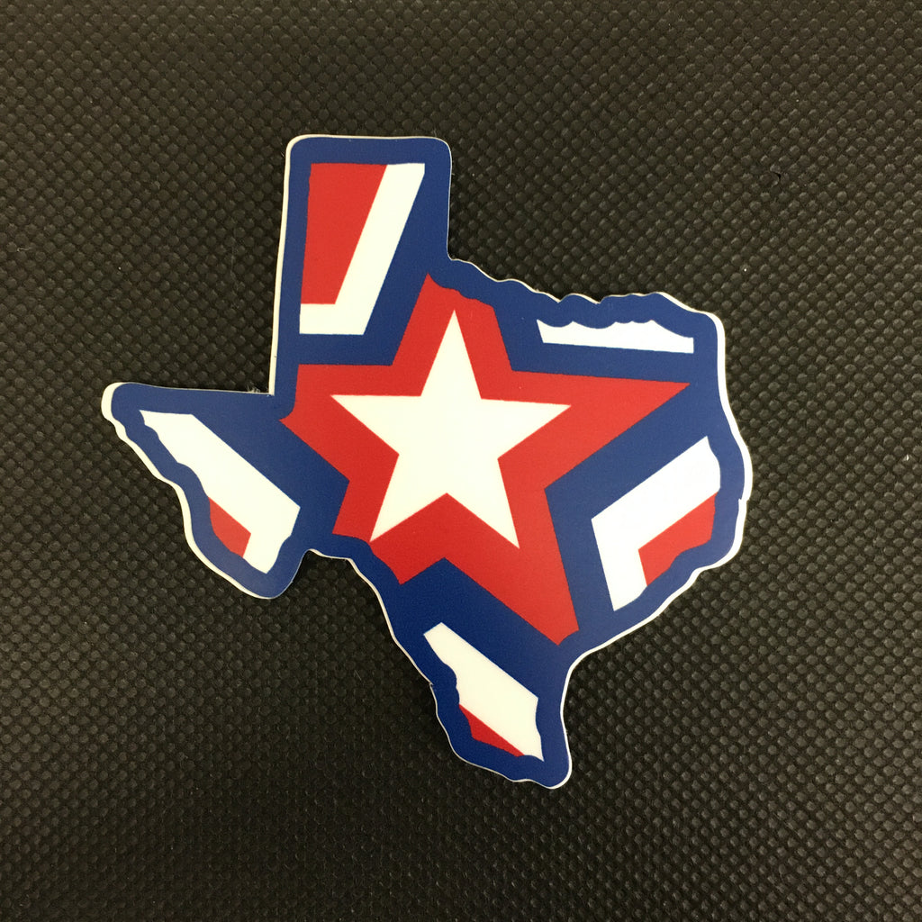 Texas Shaped Star Sticker - Lyla's: Clothing, Decor & More - Plano Boutique