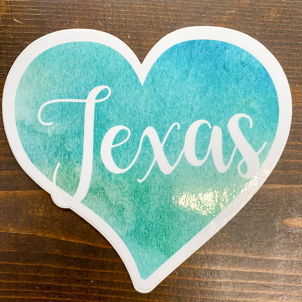 I Love Texas Sticker - Lyla's: Clothing, Decor & More - Plano Boutique