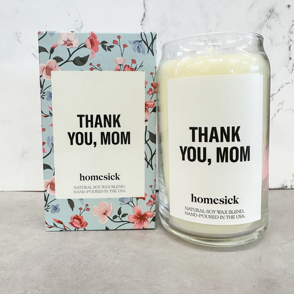 Homesick Thank You Mom Candle - Lyla's: Clothing, Decor & More - Plano Boutique