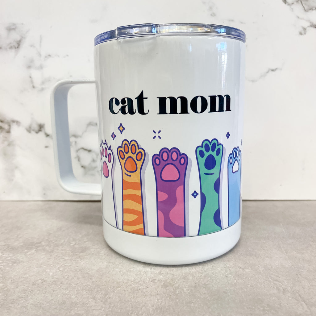 Cat Mom Travel Mug - Lyla's: Clothing, Decor & More - Plano Boutique