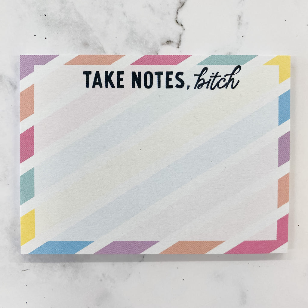 Take Notes Bitch Sticky Notes - Lyla's: Clothing, Decor & More - Plano Boutique