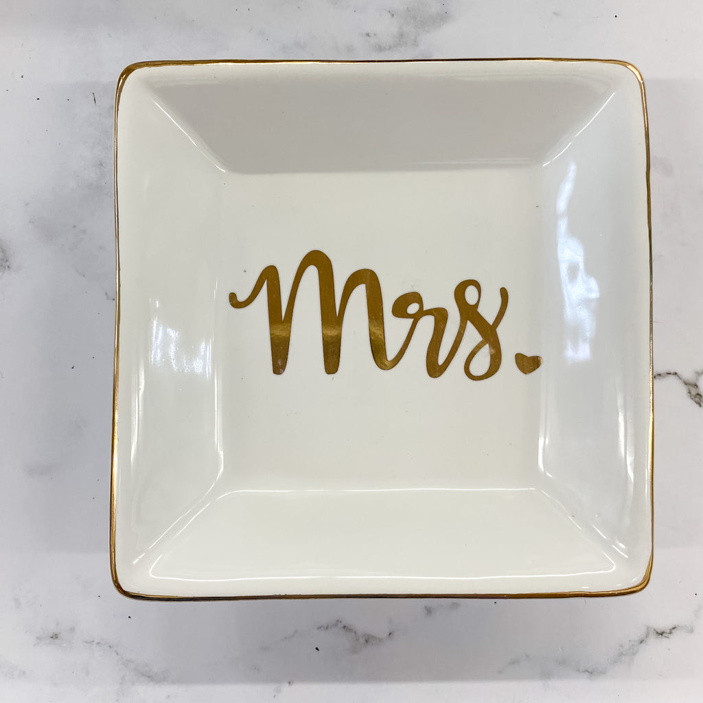 Mrs Script Trinket Dish - Lyla's: Clothing, Decor & More - Plano Boutique