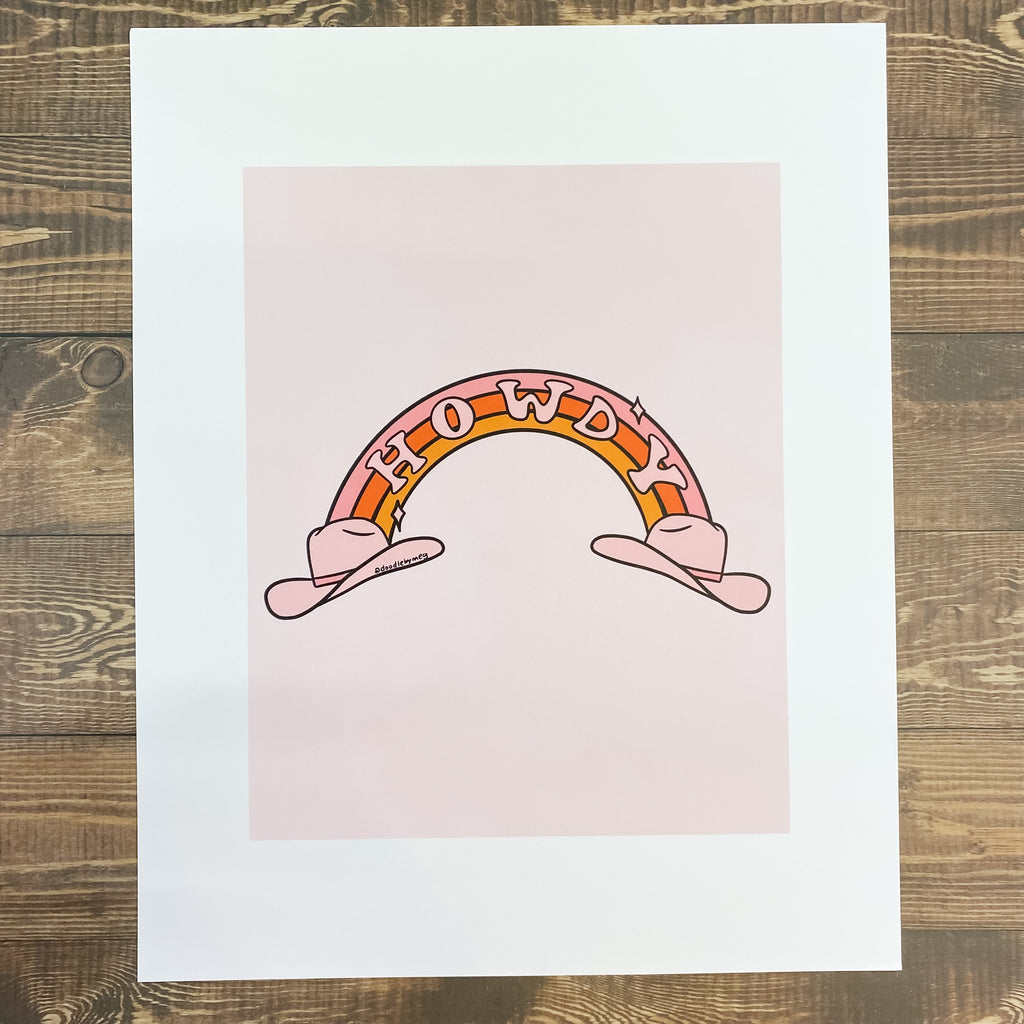 Howdy Hat Art Print - Lyla's: Clothing, Decor & More - Plano Boutique