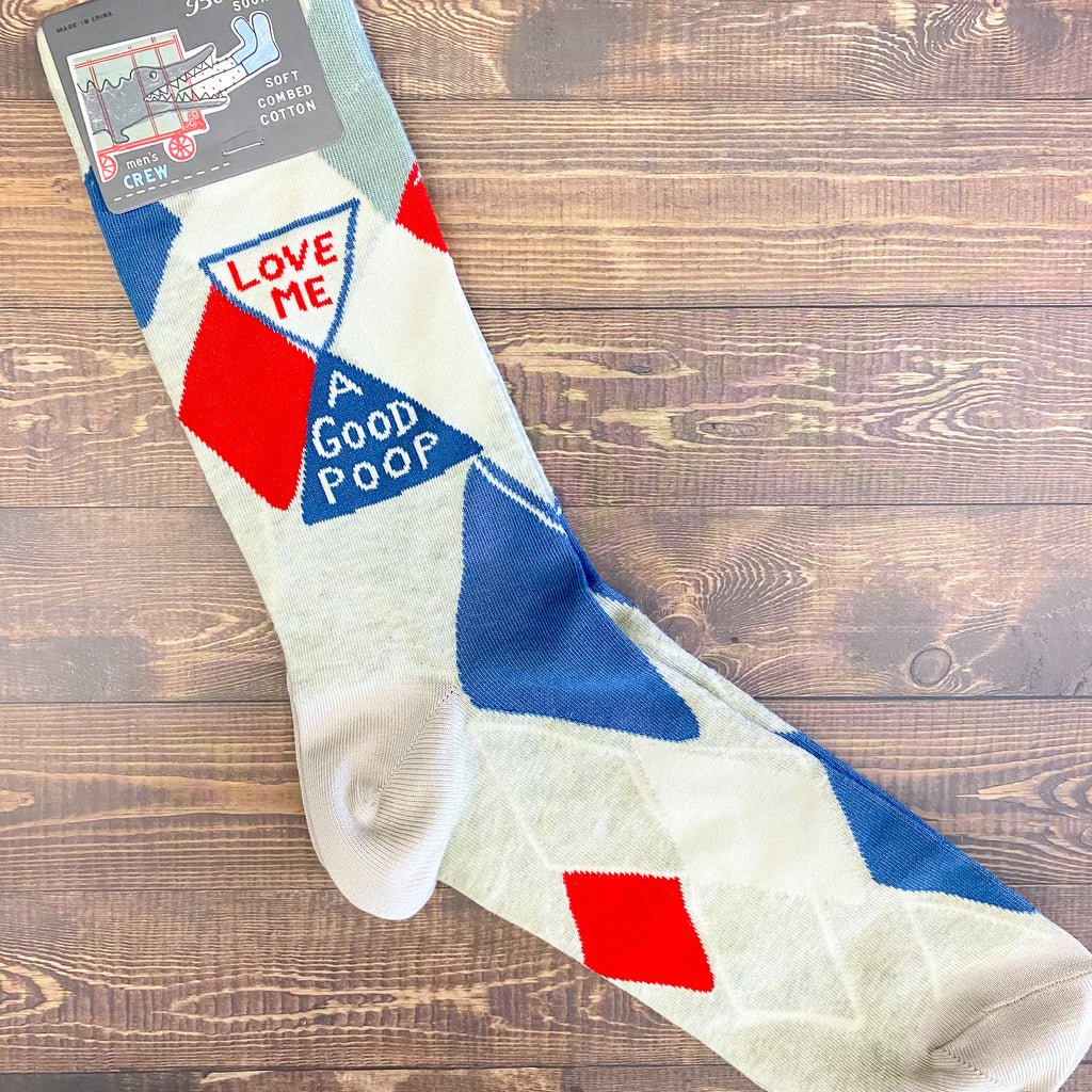 Love Me a Good Poop Mens Socks - Lyla's: Clothing, Decor & More - Plano Boutique