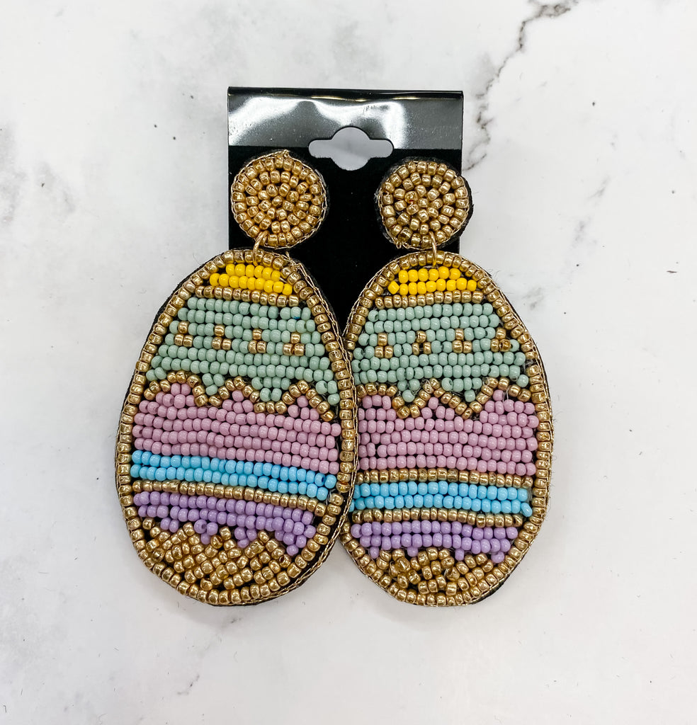 Pastel Easter Egg Earrings - Lyla's: Clothing, Decor & More - Plano Boutique