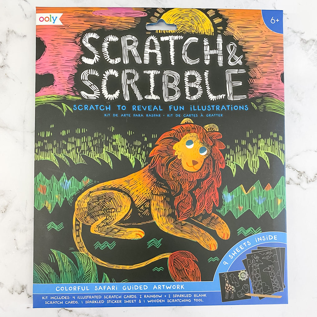 Scratch and Scribble: Colorful Safari by OOLY - Lyla's: Clothing, Decor & More - Plano Boutique